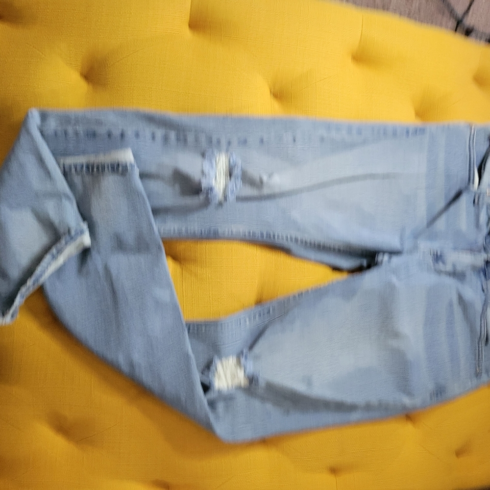 Pacsun blue jeans with hole in both knees